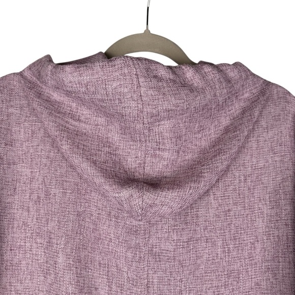 AVEC LES FILLES Lavender Cropped Lightweight Jacket Size XL Full zip Hoodie - Picture 7 of 12
